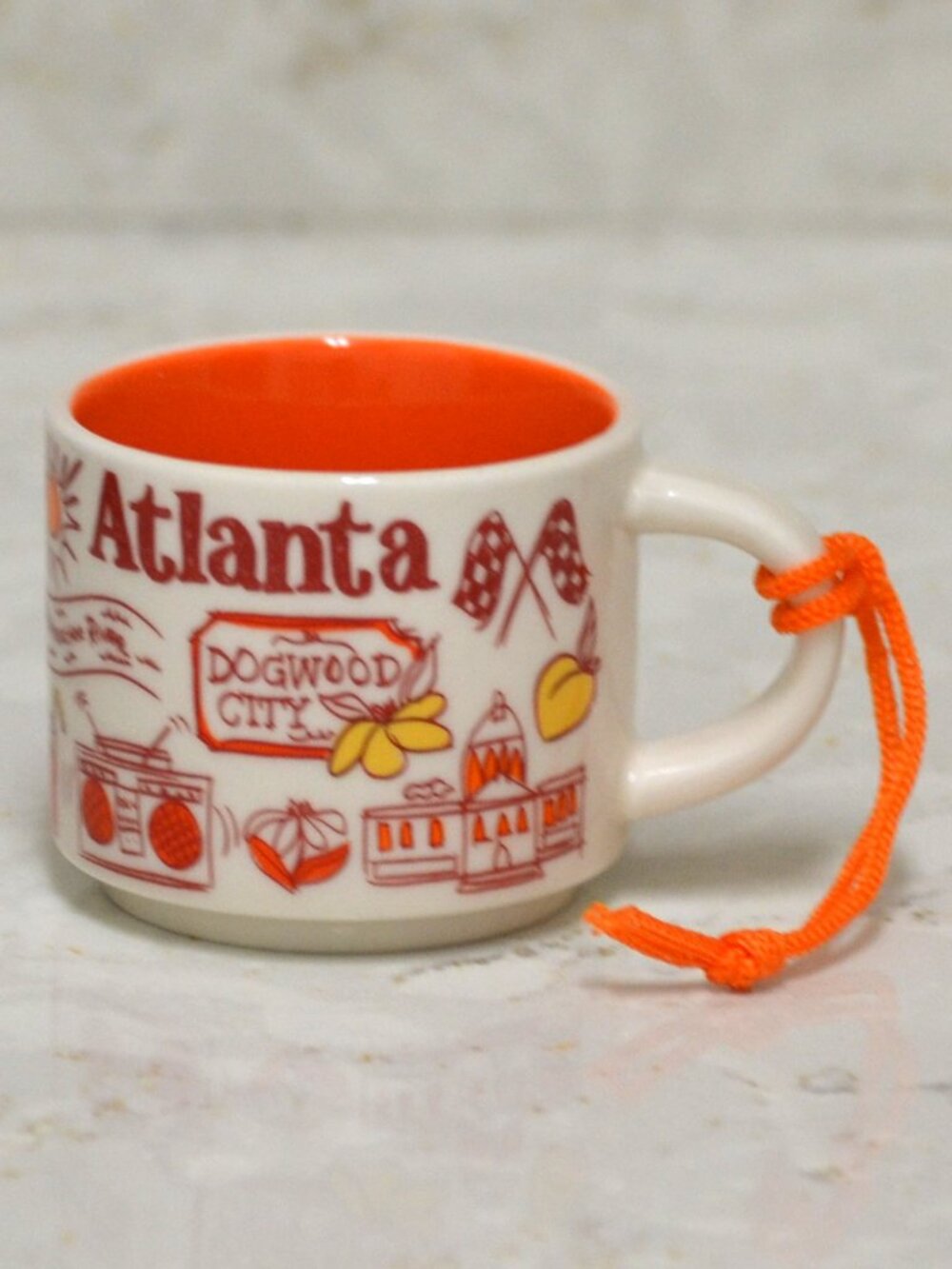 Starbucks Atanta Mini Mug Ornament Espresso Size 2 Oz